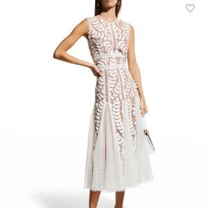 Bronx and Banco Saba Blanc Applique Dress XS